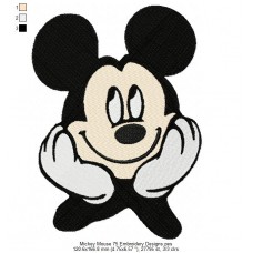 Mickey Mouse 75 Embroidery Designs